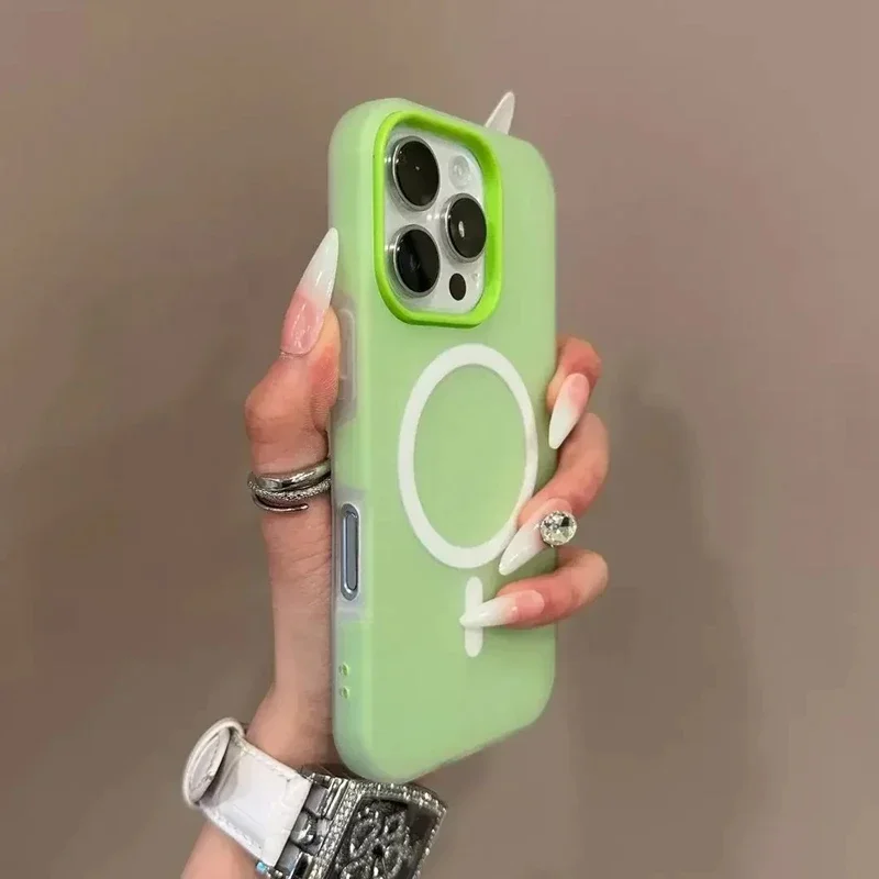 Magnetic Phone Case For Iphone With Magsafe Wireless Charging_voghion.com