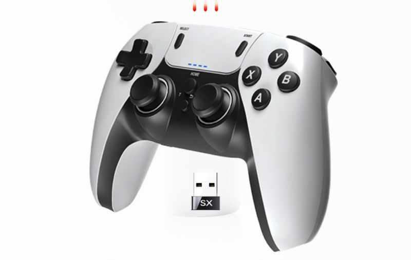 079D ​​Wireless 2.4G Triple Handle XINPUT Mode Computer Mobile TV Cloud Game Box_voghion.com