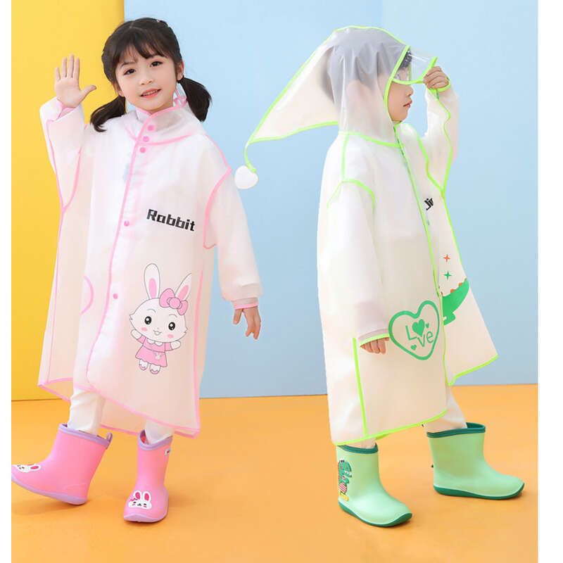 Children's Hidden Book Bag Space, Odorless Raincoat_voghion.com