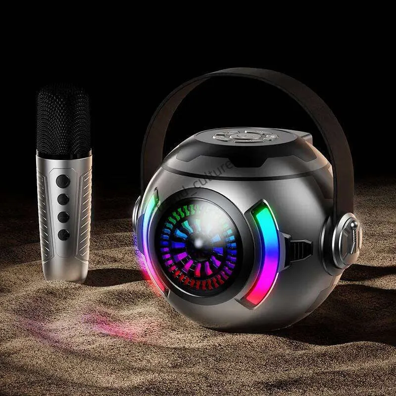 Multicolor RGB Disco-Style Karaoke Hine For Parties - Wireless Bluetooth Audio Speakers_voghion.com