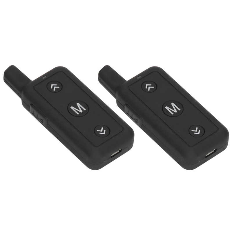 2 Way Radios Portable Compact Current Protection Dual Band Walkie Talkies Strong Shell for Restaurants_voghion.com