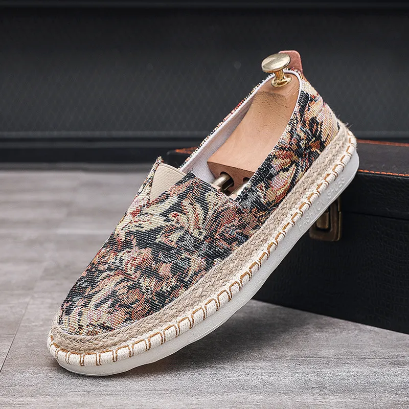 Klassische runde Zehenpartie für Herren, lässig, atmungsaktiv, Canvas-Loafer, Herren, flache Fishmen-Schuhe, Espadrilles, atos de Hombre 2023_voghion.com
