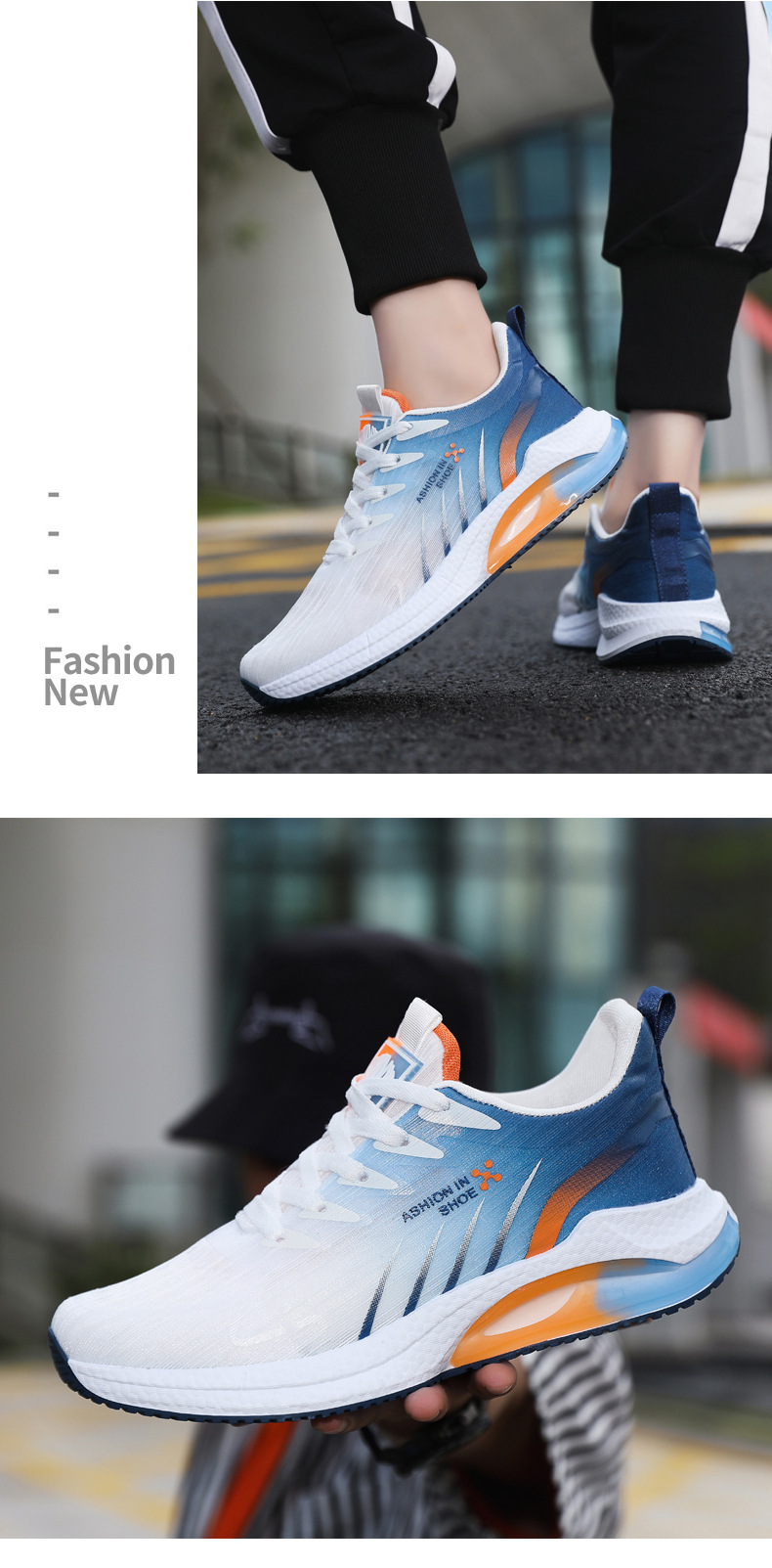 2025 Nieuwe Koreaanse stijl Sport Lente en Herfst Zachte Zool Jeugd Hardloopschoenen Trendy Herenschoenen_voghion.com