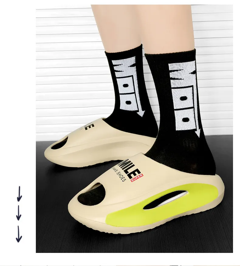 Coppia estiva spessa suola piedi passo fresco EVA uomo e donna sport pantofole alla moda_voghion.com