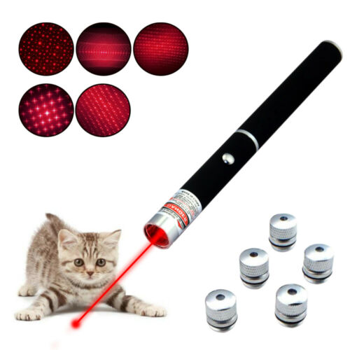 6 In1 Red Laser Pointer Pen Light Beam Optics Maser Visible Starry AAA Torch UK_voghion.com