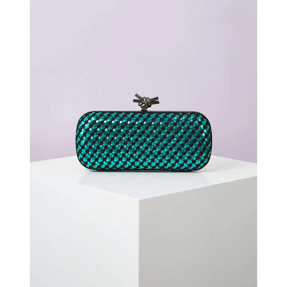 Gold Evening Clutch Bag For Women Leather And Bright E Woven Purse Elegant Ladies Metal Knot Party Handbag Bolsas_voghion.com