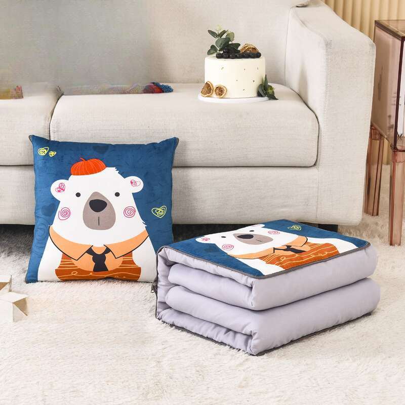 spring And Summer Dual-use Office Nap Pillow, Gift Cushion, Folding Multifunctional Air Conditioner_voghion.com