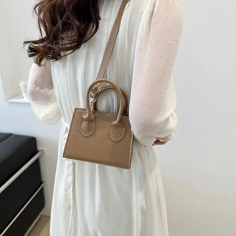 Solid Color Pu Leather Shoulder Bag Fashion Designer Handbags Top Handle For Women Casual Crossbody Bags Ba241116_voghion.com