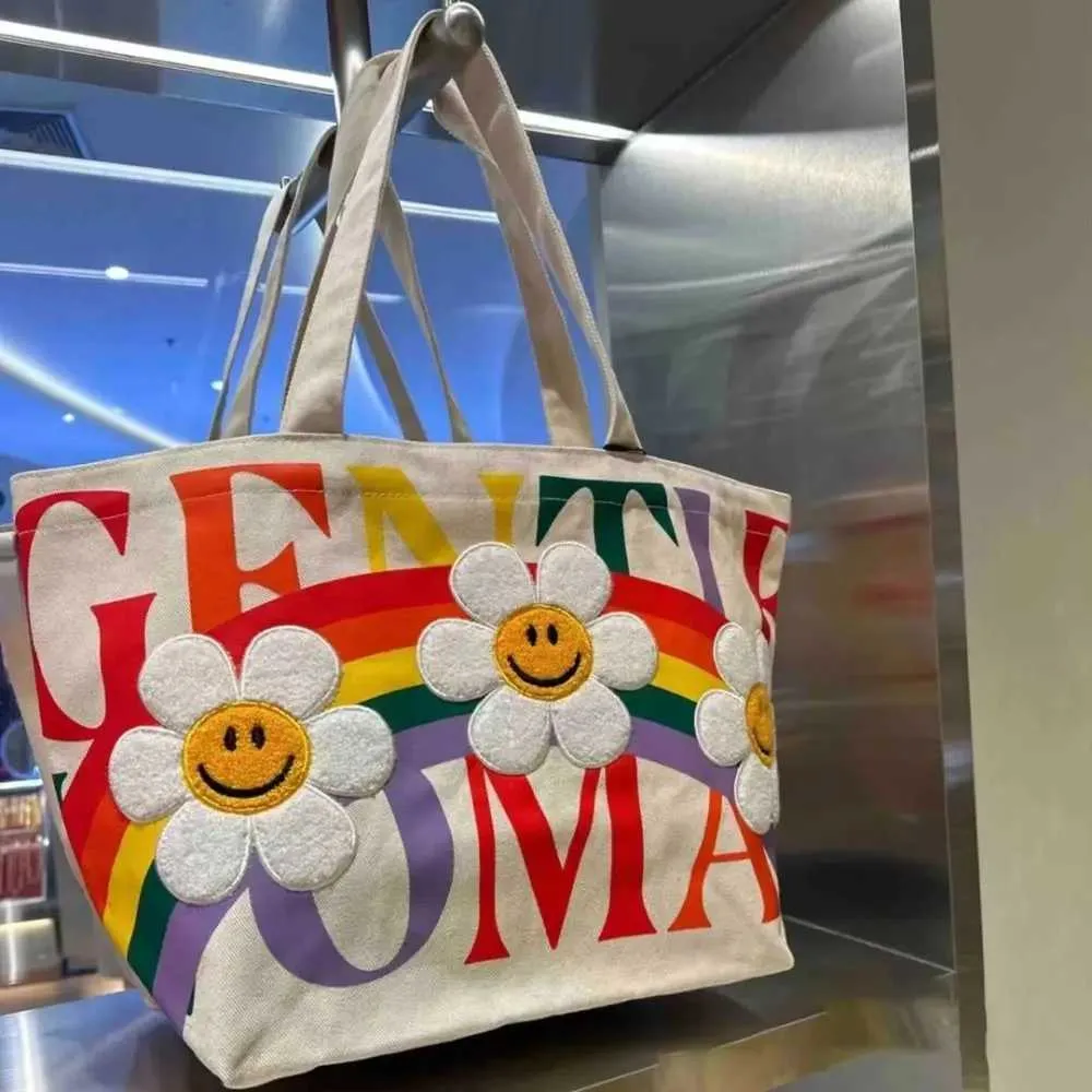 Sunflower Pattern Canvas Tote Shoulder Bag For Women Casual Style_voghion.com