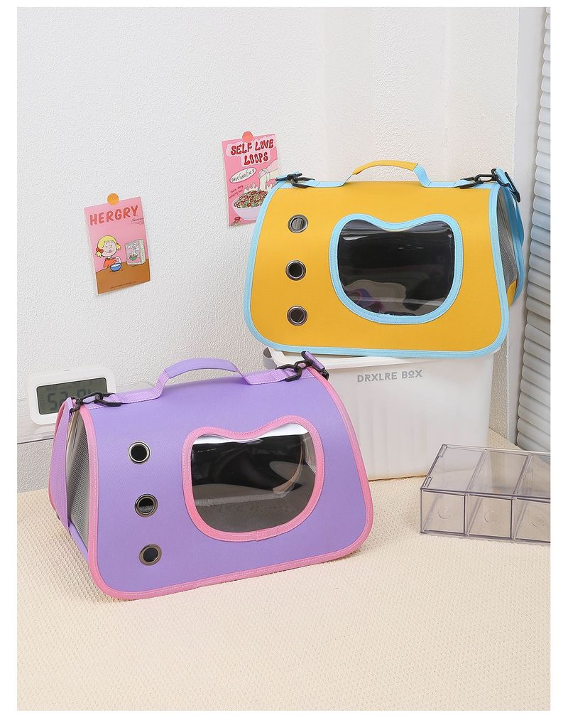 Haustiertasche, tragbare Tasche zum Ausgehen, Umhängetasche fürs Auto, kleine Hunde, atmungsaktiv, große Kapazität,_voghion.com