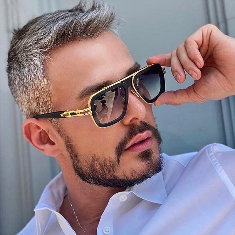 2024 Artículos de venta caliente de celebridades de Internet KILA box gafas de sol steam punk de moda para hombres de alta gama estilo Instagram