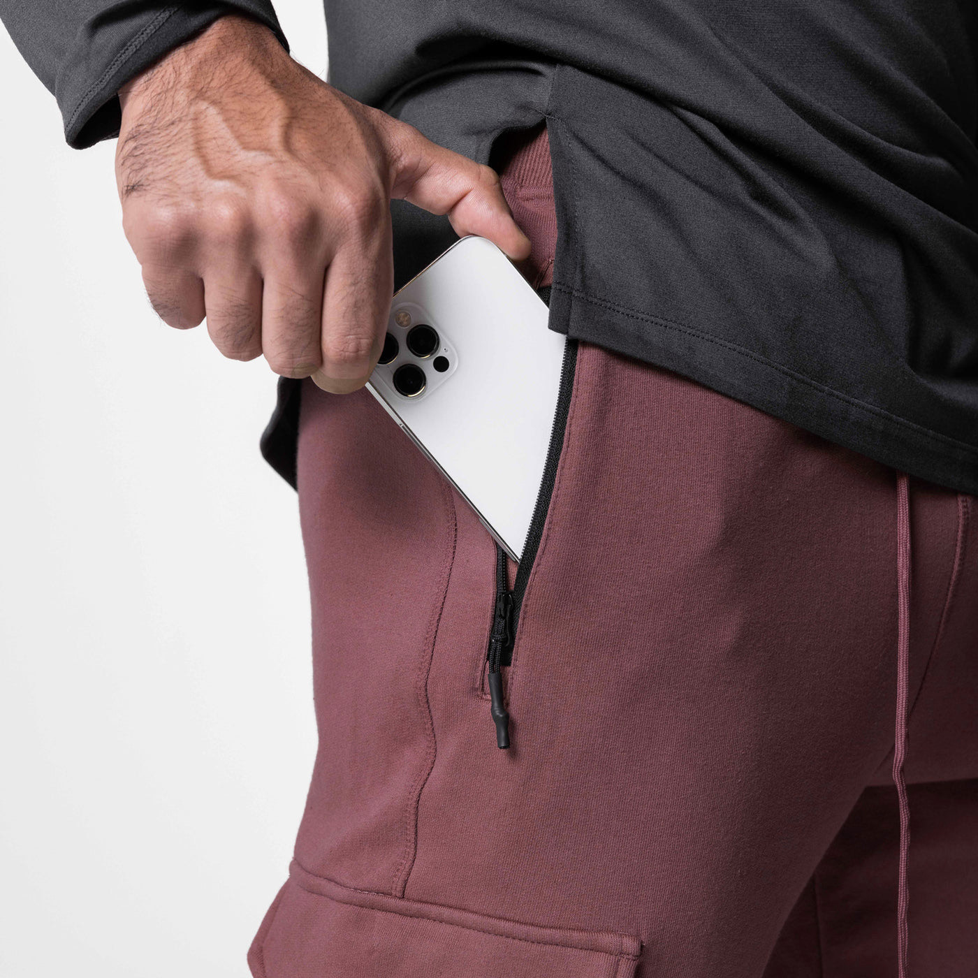 Set di pantaloni da corsa fitness da uomo in due pezzi per sport e tempo libero in cotone_voghion.com