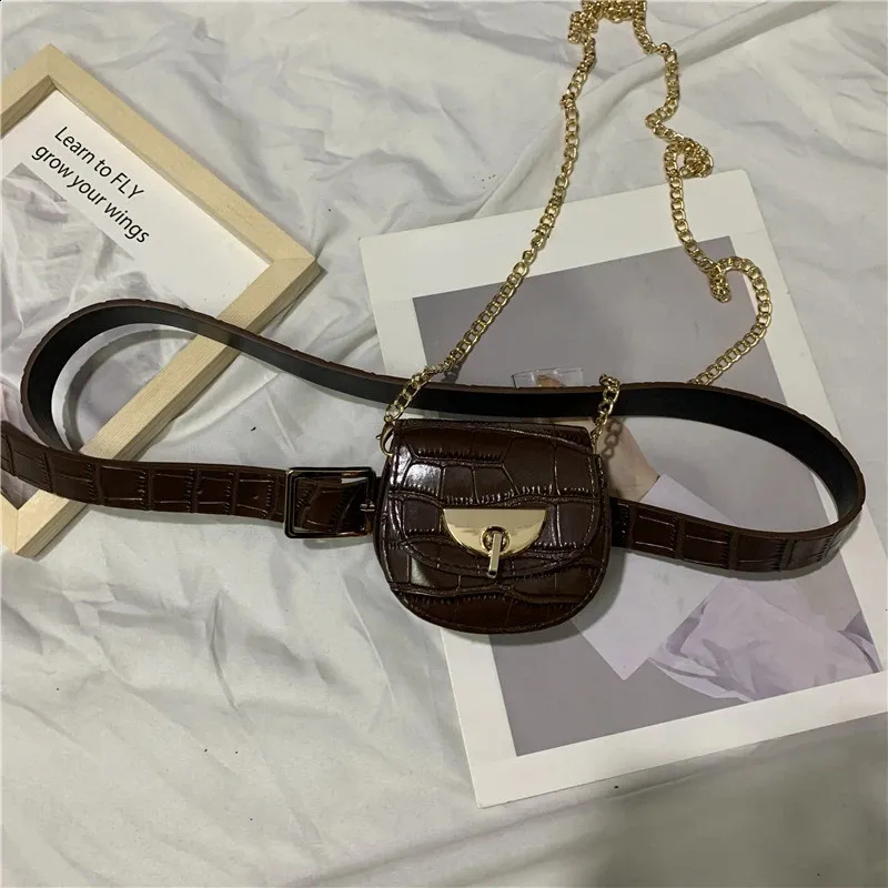 Asmenybės Y2k estetika Haruku mini krepšiai moterims mados leopardo diržas pečių rankinės gatvės apranga laisvalaikio juosmens krepšiai_voghion.com