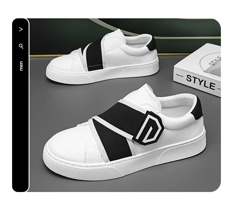 Chaussures décontractées pour hommes, baskets en cuir, skateboard, extérieur, mode, plateforme, design, sport, marche, course à pied, tennis, 7ebc_voghion.com