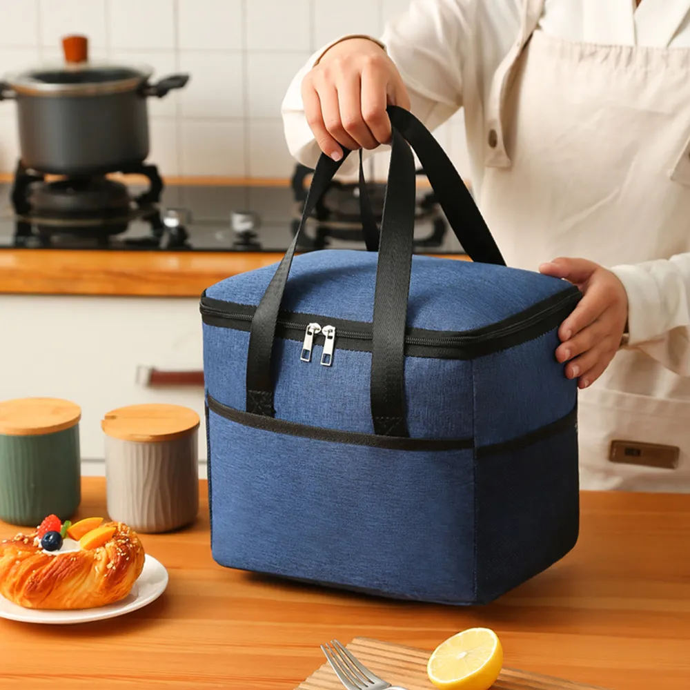1 Stück große Thermotasche, wasserdicht, tragbar, kationische Isolierung, verdickte Taschen mit großem Fassungsvermögen, Picknick-Lunchbox_voghion.com
