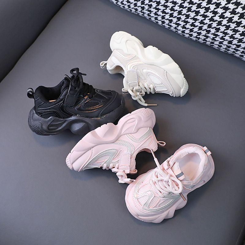 SH Kids Sport Fashion Mesh Respirant Garçons Baskets Printemps Automne Enfants Filles En Plein Air Course Chaussures Décontractées S037B_voghion.com