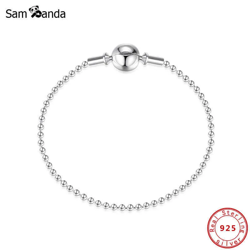 Authentic 100% Sterling Sier ESSENCE COLLECTION Beaded Bracelets & Bangles Fit DIY Pan Beads Charms Women Jewelry_voghion.com