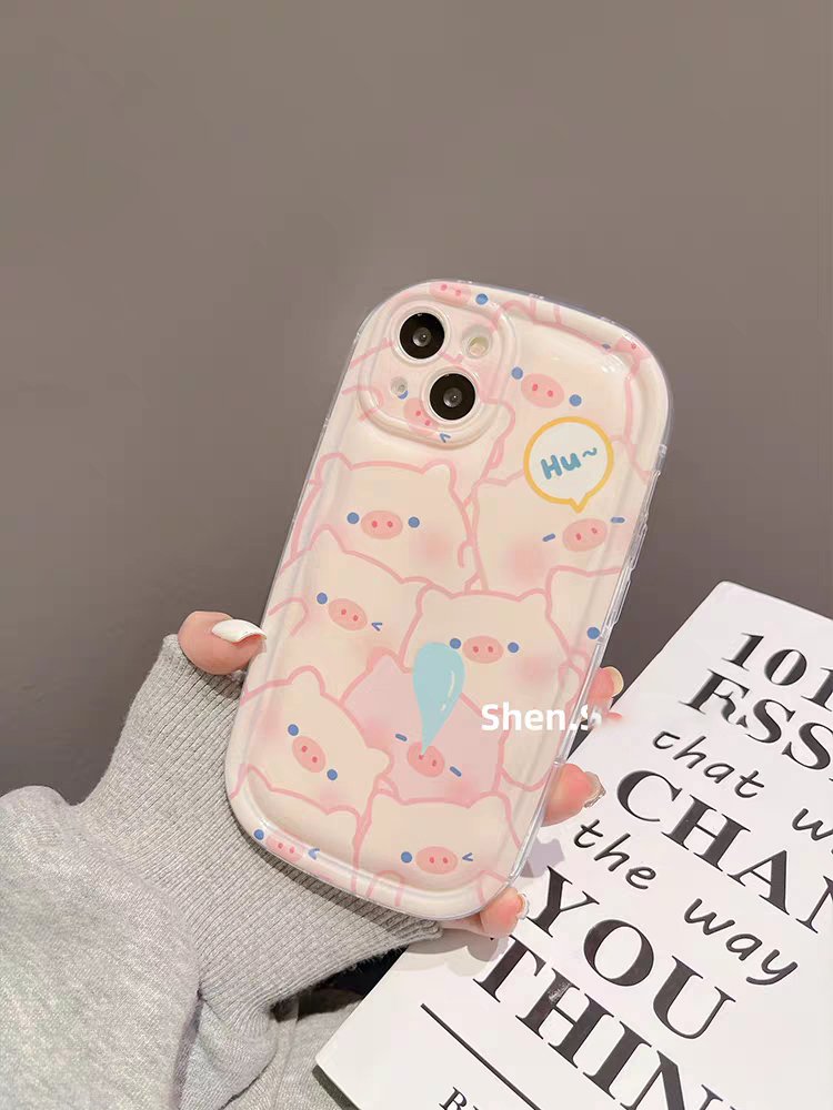 Custodia Airbag Redmi note 12 11T 11 10 8 9 PRO PLUS 11S 10S 9S 9T 12C 11A 9A 9C 10A Emoji Maiale Carino Protezione Obiettivo Fotocamera Custodia Morbida Antiurto_voghion.com