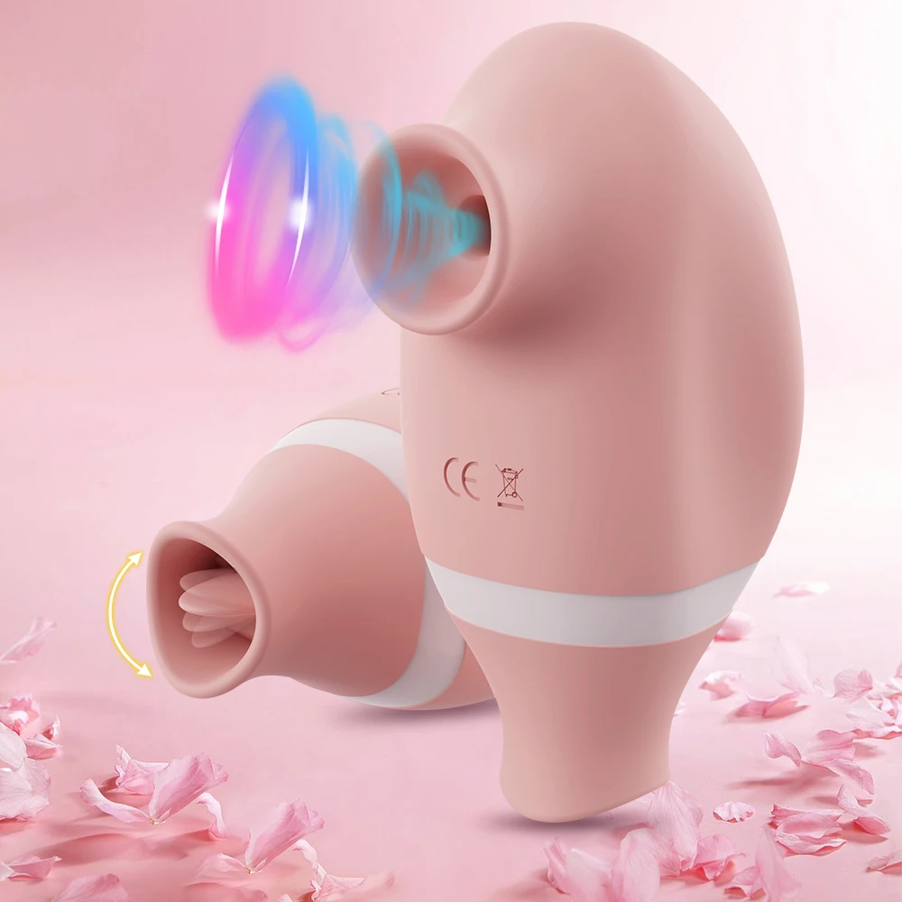 2-in-1 Klitorissauger Mit Zungenvibrator Für Damen_voghion.com