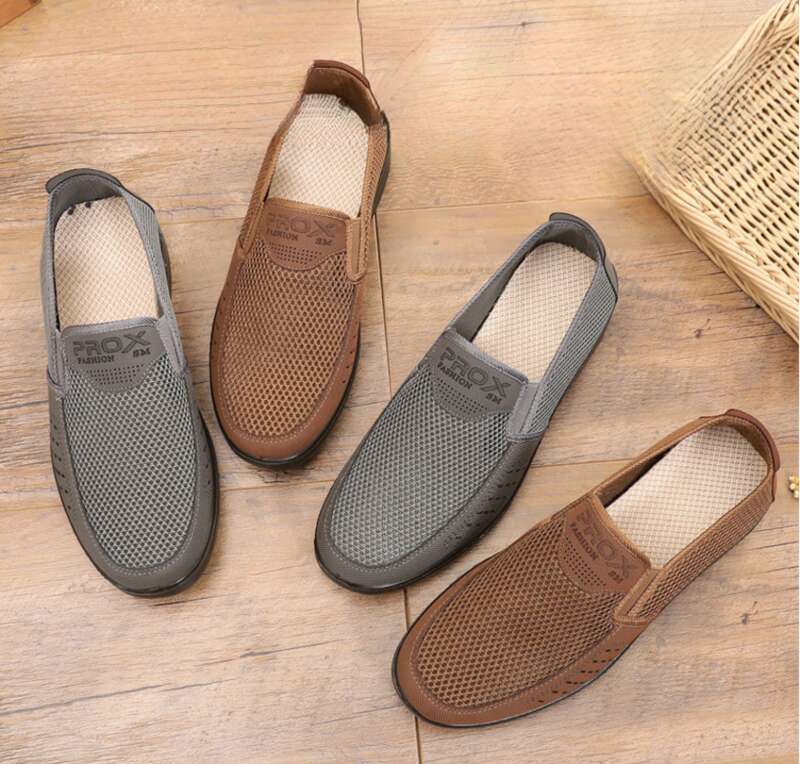 Sommerschuhe für Herren aus Mesh, Freizeitschuhe für Männer mittleren Alters und ältere Menschen, rutschfest_voghion.com