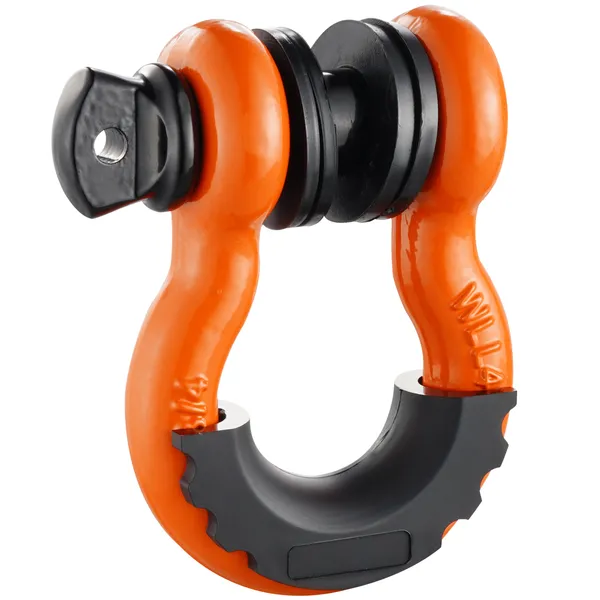 2er-Pack 19-mm-D-Ring-Schäkel mit 22,2-mm-Schraubbolzen, 28,5 Tonnen Zugfestigkeit_voghion.com