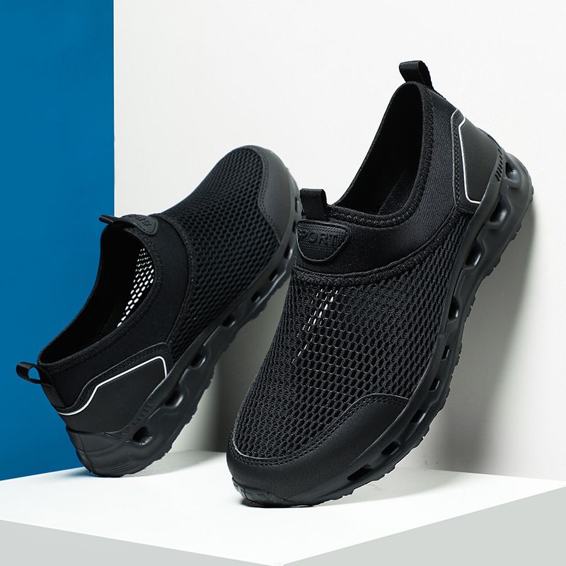 Outdoor-Sport Waten Herrenschuhe Mesh-Stoff atmungsaktive Wanderschuhe_voghion.com