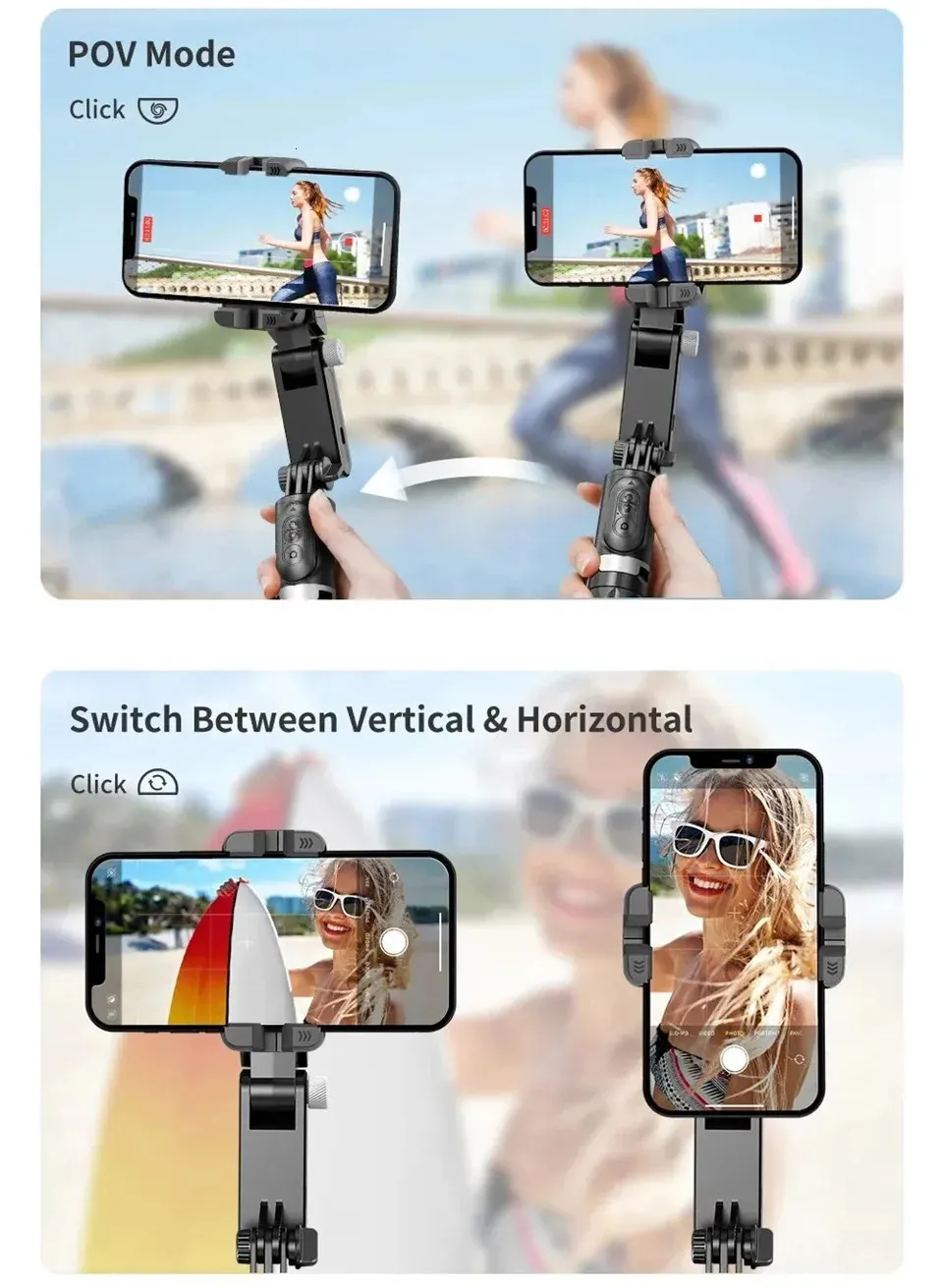 FANGTUOSI 360 Swivel Universal Joint Selfie Stick Tripod With Shutter Fill Light Smartphone Live/Log Stabilizer After_voghion.com
