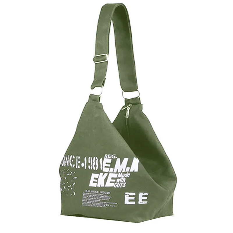 Yogodlns Borsa a tracolla in tela con decorazioni a lettere per donna, grande capacità, borsa da viaggio per studenti, borsa per la spesa_voghion.com