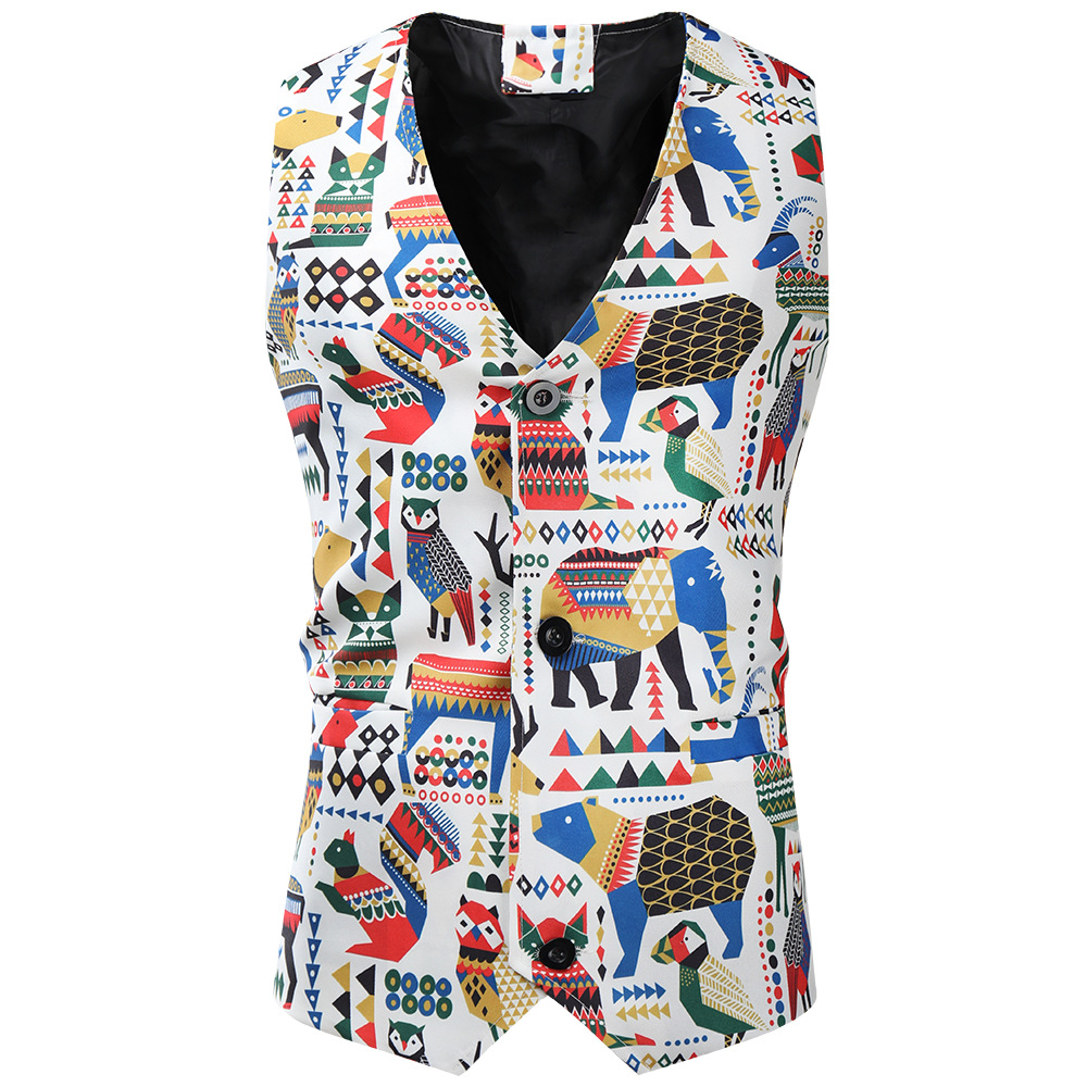 autumn and winter new casual 3D printed suits, vests, trousers suits, 3-piece set 3TZ-XMK_voghion.com