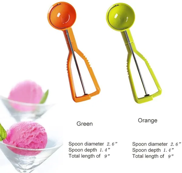 Cuillère à glace et doseur à pâte à cookie anti-adhésif_voghion.com