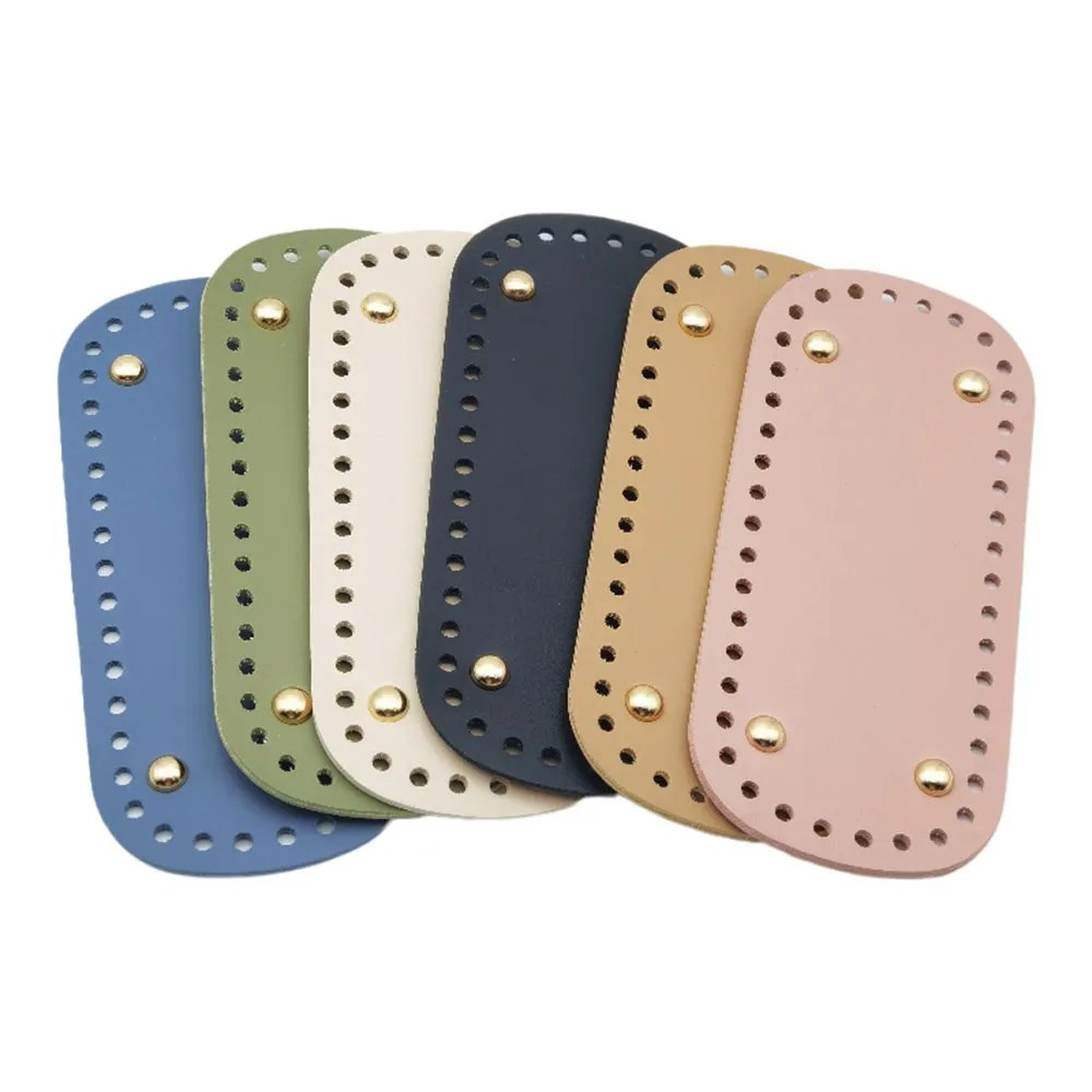 18*8cm Long For Knitted PU Leather Base Handmade With Holes DIY Crochet Bag Bottom Accessories 2023_voghion.com