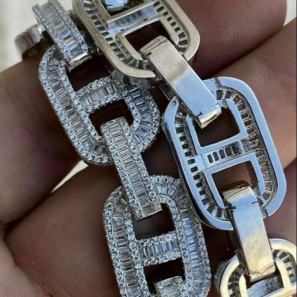Trendy 18mm Icey Vvs Chain Baguette Dia Mariner Link Cuban_voghion.com