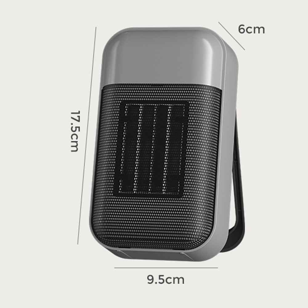 Tragbarer elektrischer Heizlüfter, Zimmer-Desktop 220 V 110 V PTC-Heizofen, Luftgebläse, Reise-Camping-Heizkörper für Zuhause, Winterschlafzimmer_voghion.com