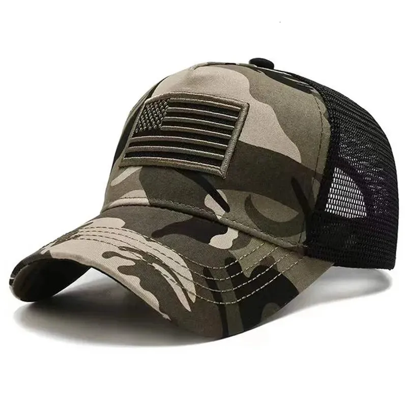 Ball USA Flag Mesh Baseball Cap Summer Breathable Hat Men Women Tactical Unisex Hip Hop Caps Outdoor Sport Trucker Hats_voghion.com