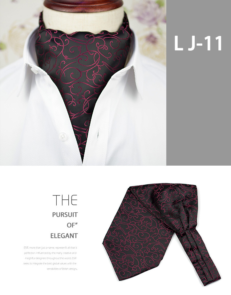 Sciarpa uomo jacquard paisley stile britannico per camicia_voghion.com