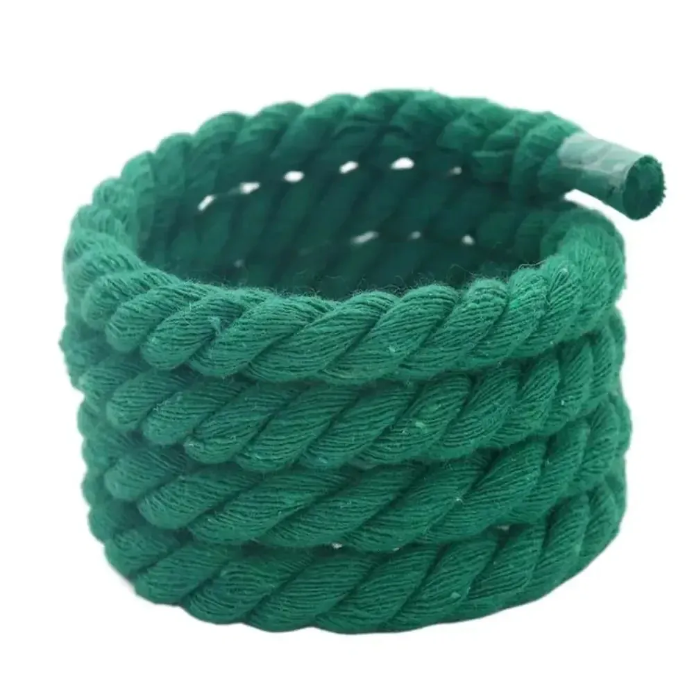 2 pezzi di lacci rotondi spessi in poliestere e cotone di alta qualità, tinta unita, larghezza 0,8 cm, 120 cm, 10 colori, lacci per scarpe audaci 250114_voghion.com