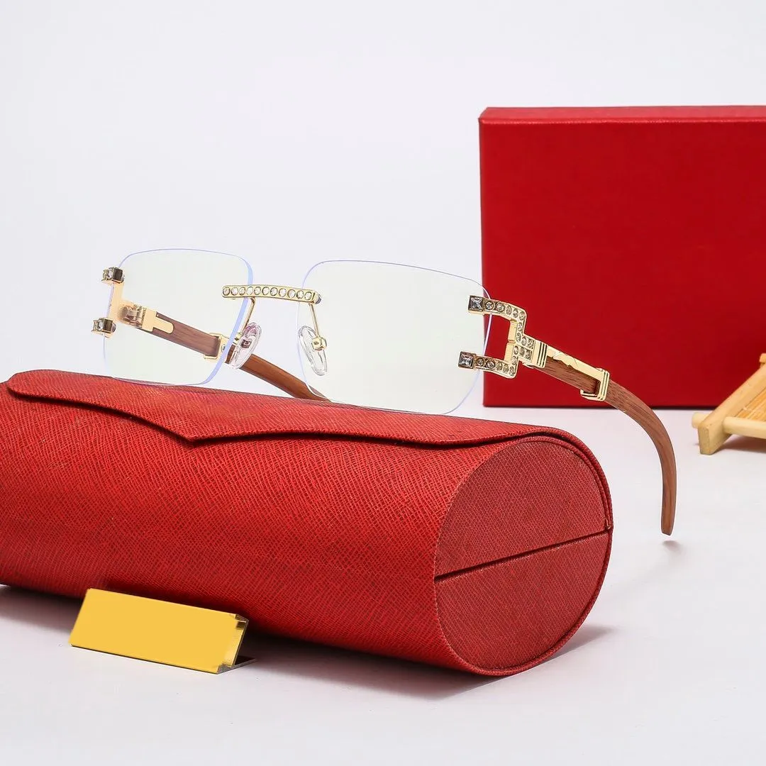 Sonnenbrillen Designer Frauen Neue Mode Diamant-besetzte Sonnenbrille mit kleinem Rahmen Männer und Paare Straßenschießbrille_voghion.com