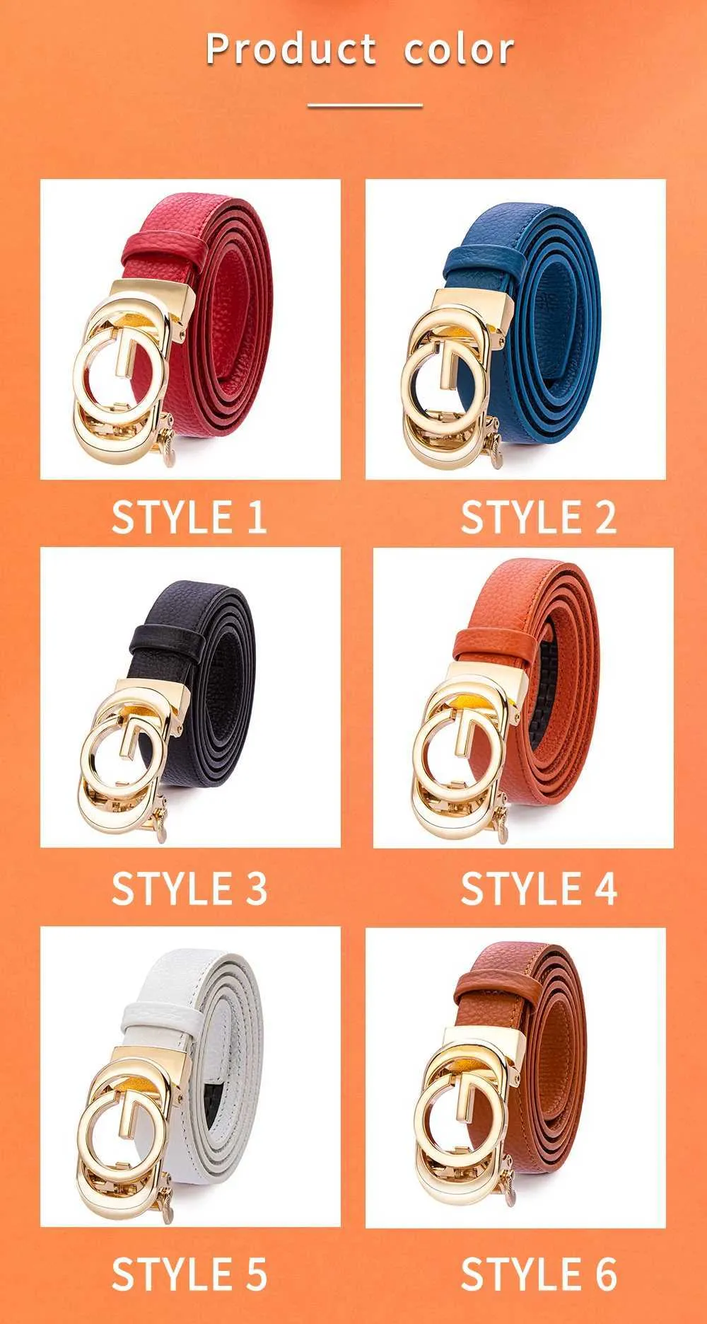 Gürtel Neuer Trend 2024 Markendesigner Hochwertiger Rindsledergürtel Damen Automatische Schnalle Q240401_voghion.com