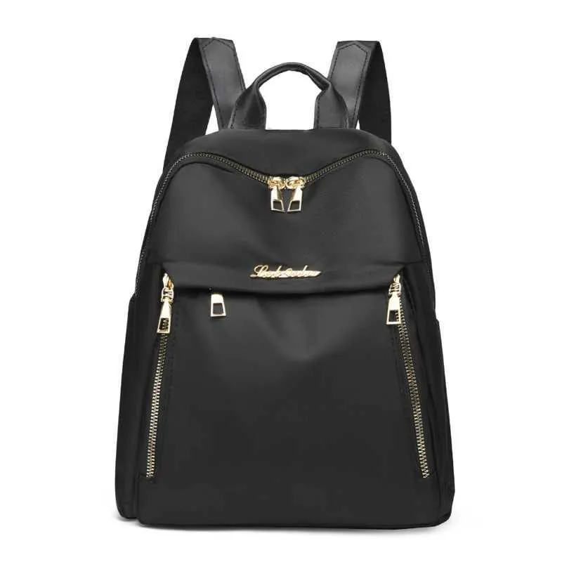 Women's Backpack Large Capacity Black Pu Travel Backpack Unisex_voghion.com