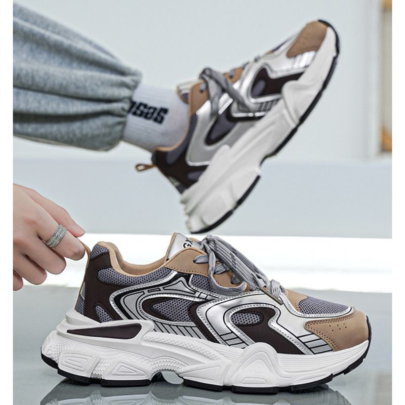 2024 Herbst neue Herren erhöhen Papa Trend leichte dicke Sohle bequeme Sportschuhe_voghion.com