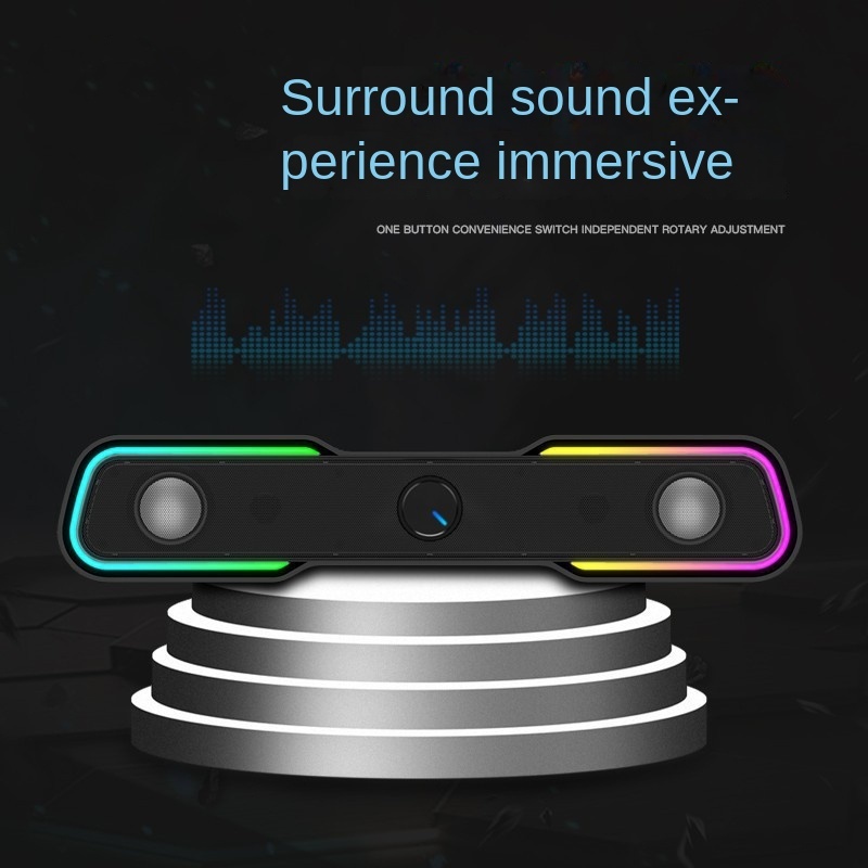Dhe-6002 Multimedia-Kabel RGB leuchtender Subwoofer Notebook-Soundbox für HP/HP Computer_voghion.com
