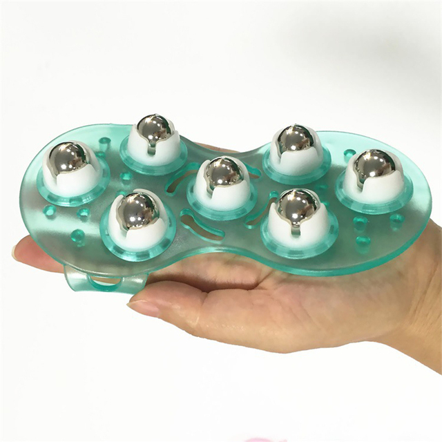 Massagehandschuh für den Rücken mit Rollball, Schmerzlinderung, Entspannungsmassagegerät für Nacken, Rücken, Schultern, Gesäß, Körpergesundheitspflege_voghion.com