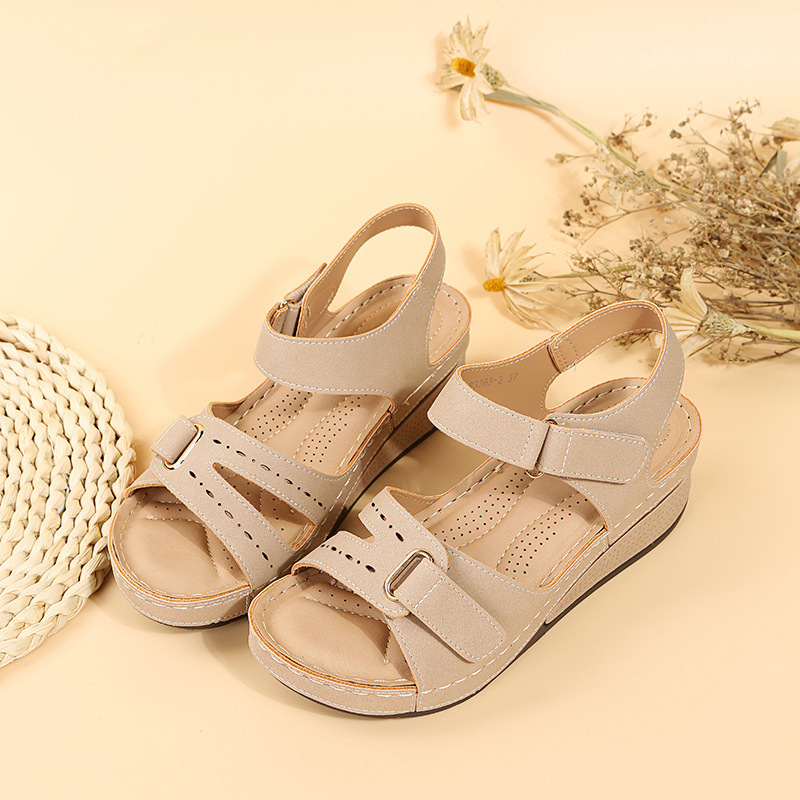 women's shoes large size fish mouth sandals Roman style sandals women's outdoor beach sandals women_voghion.com