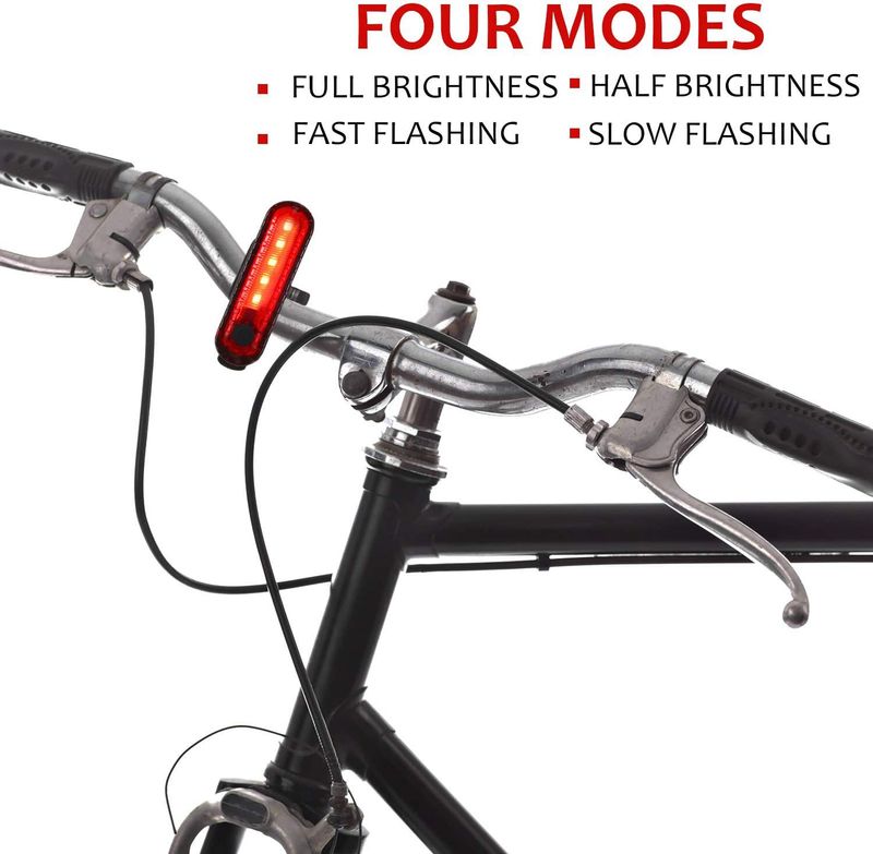 Cross-border 056 Bicycle Ail Brigh LED Nigh Ligh Oudoor Waerproof Mounain Bike Fron And Rear Se Riding_voghion.com