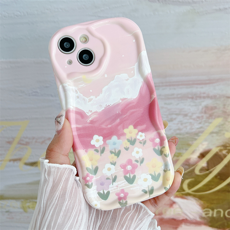Shockproof Phone Case With Purple Flowers For Iphone Compatible_voghion.com
