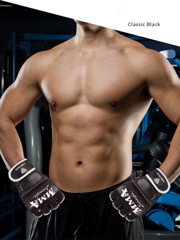 Adult And Children's Sanda Training, MMA Muay Thai Combat, Punching Bags, Men's And Women's Half Finger Boxing Gloves, Boxing Gloves_voghion.com