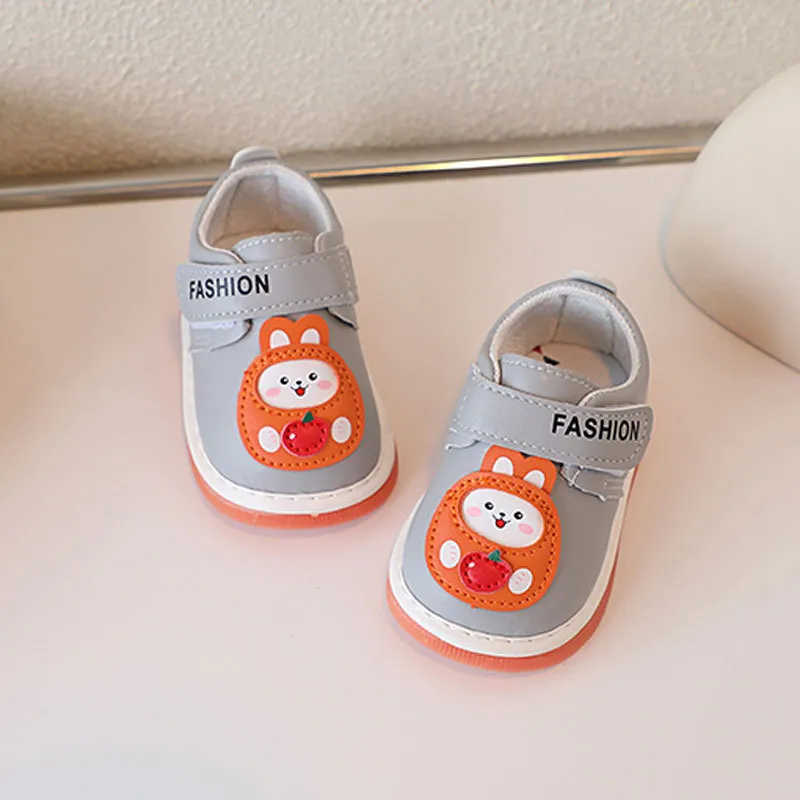 2025 Neonato Casual Squeaky Toddler Soft Bottom Primi Passi Cutefeet Bambini Sneakers Coniglio Cartone Animato Bambini_voghion.com