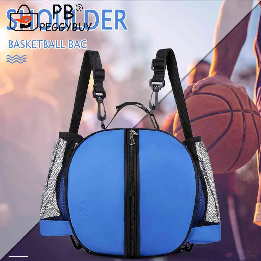 Outdoor Sports Shoulder Soccer Bags Training Equipment Storage Mesh Side Two-way Open Ball Bag Volleyball Basketball_voghion.com