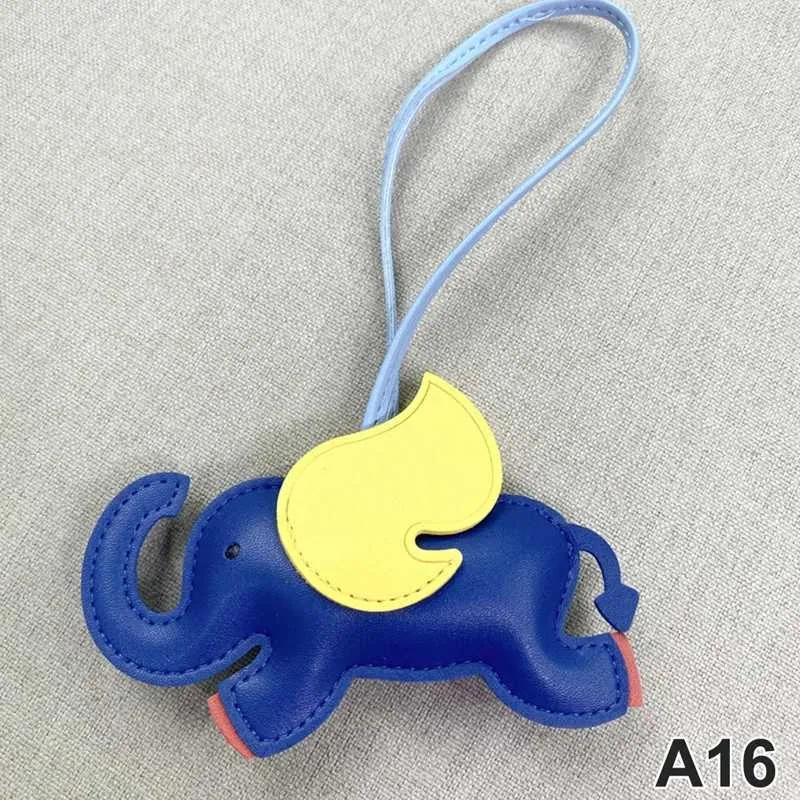 Designer de modă din piele PU aripi zburătoare elefant umeraș breloc pandantiv pentru femei accesorii pentru geantă de mână_voghion.com
