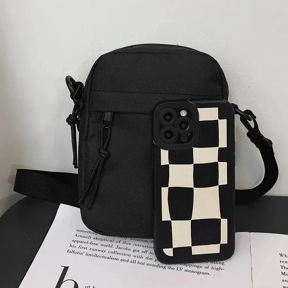 Oxford, borsa a tracolla piccola da donna, per uomo, coreana, tinta unita, per studenti, mini borse a tracolla 241128_voghion.com